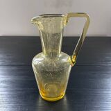 Biot style amber carafe