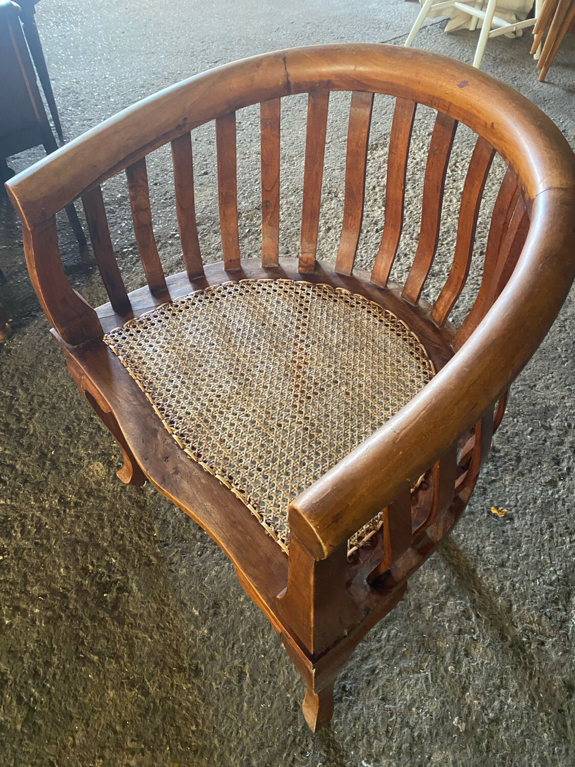 Teak office chair
