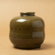 vase émail vert craquelé signé kiseto vintage 1970