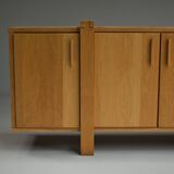 Brutalist oak sideboard, Belgium.
