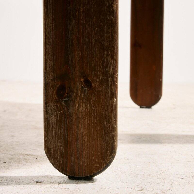 Hungarian Pine Dining Set by Mária Szedleczky, 1970s, Set of 5