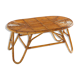 Table basse ovale en osier, années 1950