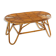 Table basse ovale en osier, années 1950