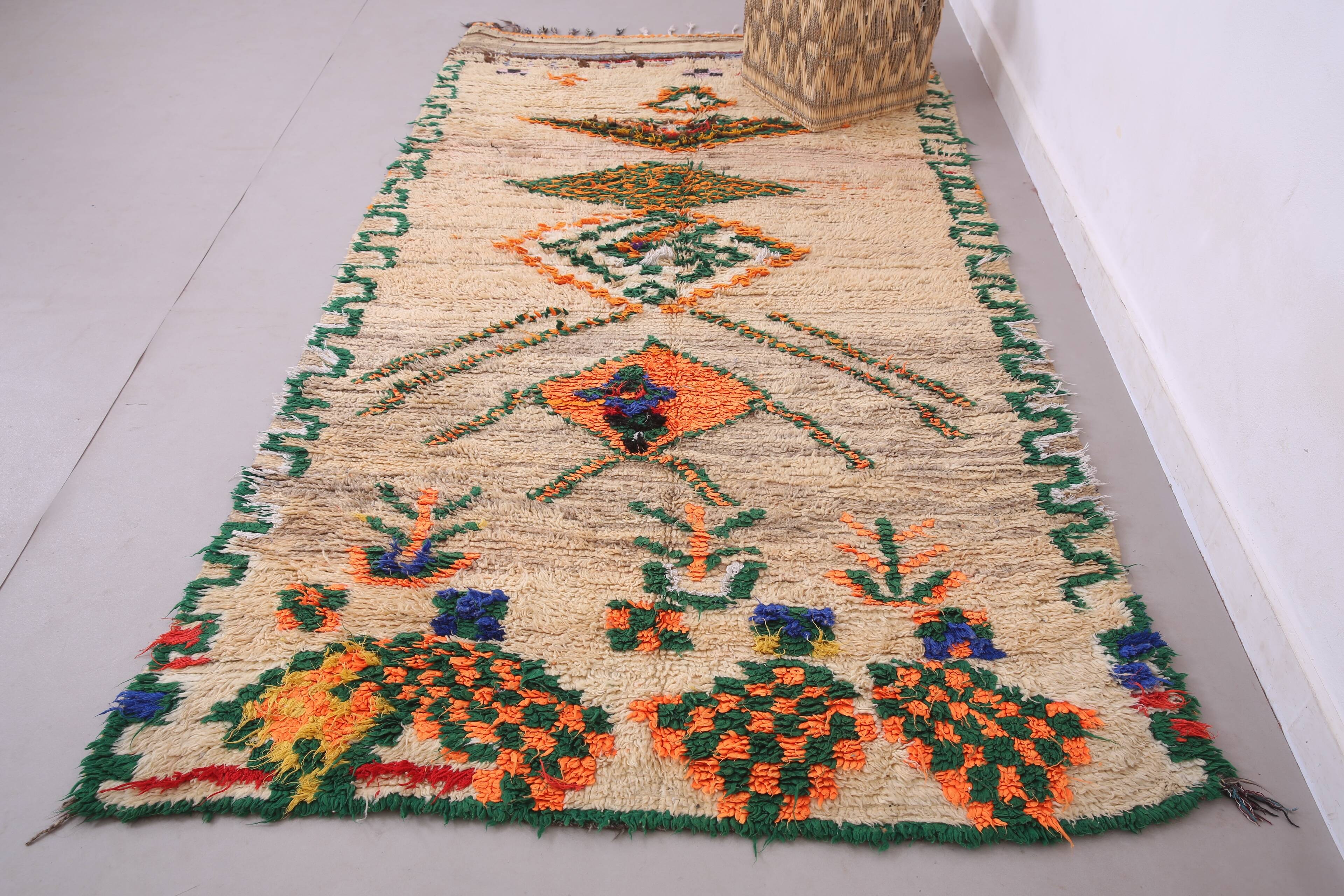 Vintage Moroccan Rug 148 x 260 cm - Tribal Moroccan rug - Berber Wool Rug