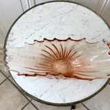 Large pink glass cup 50s-60s