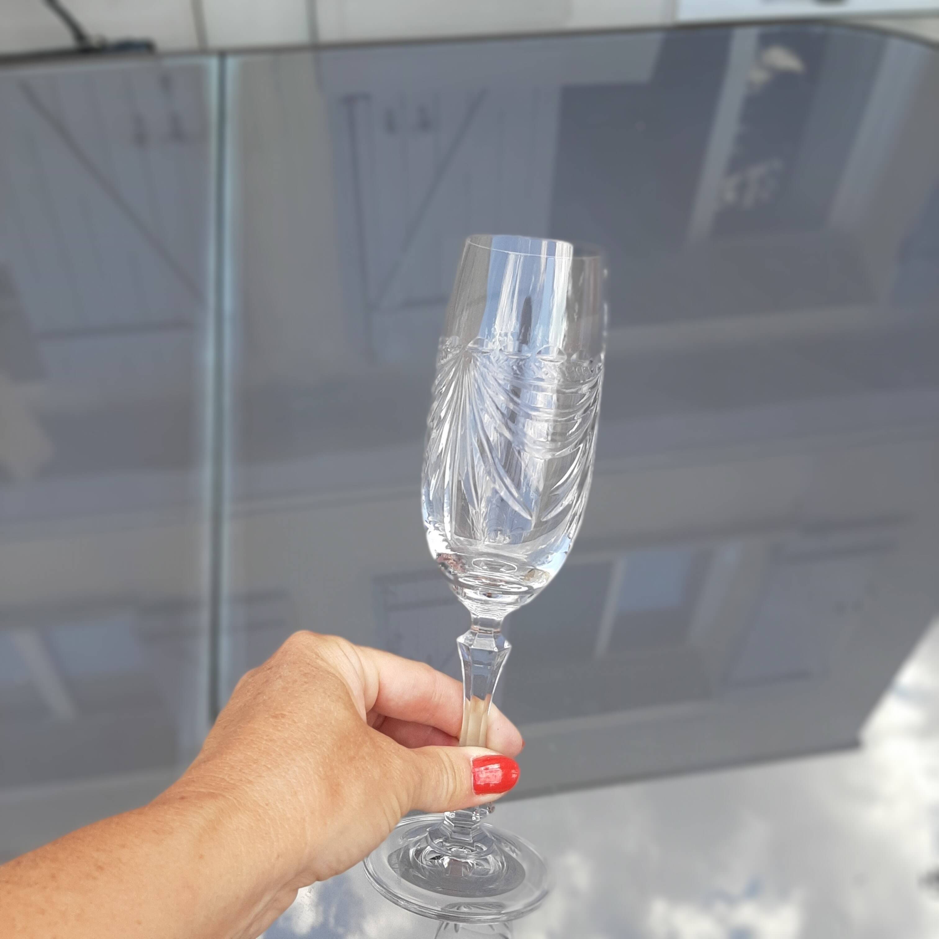 Champagne flutes crystal of Lorraine