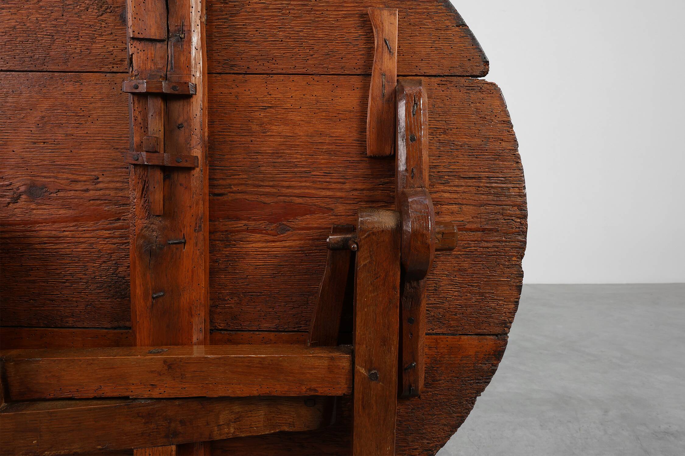 Antique oak Tilt top side table, France ca. 1800