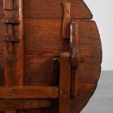 Antique oak Tilt top side table, France ca. 1800