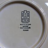 7 Assiettes dessert Gien L1 / 200113