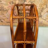 Vintage rattan shelf