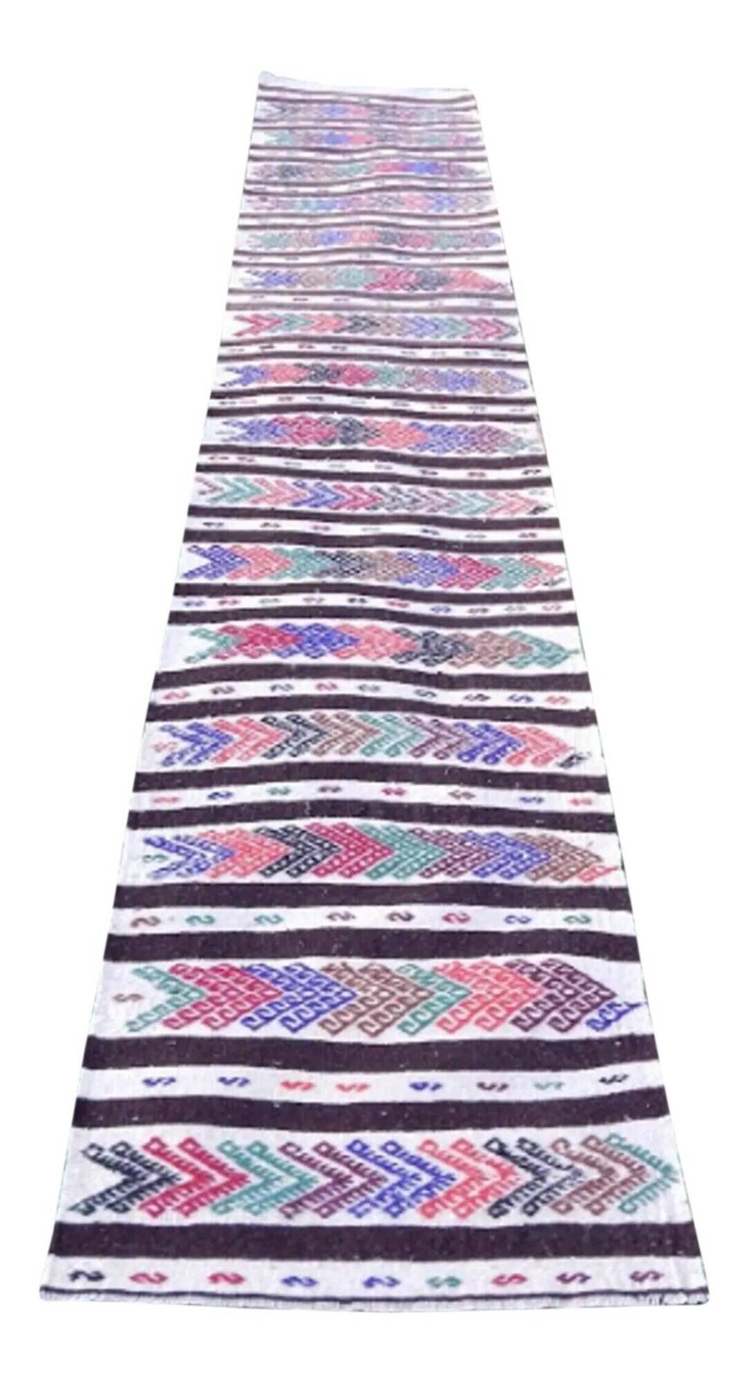 Vintage Turkish hallway rug 62x332 cm