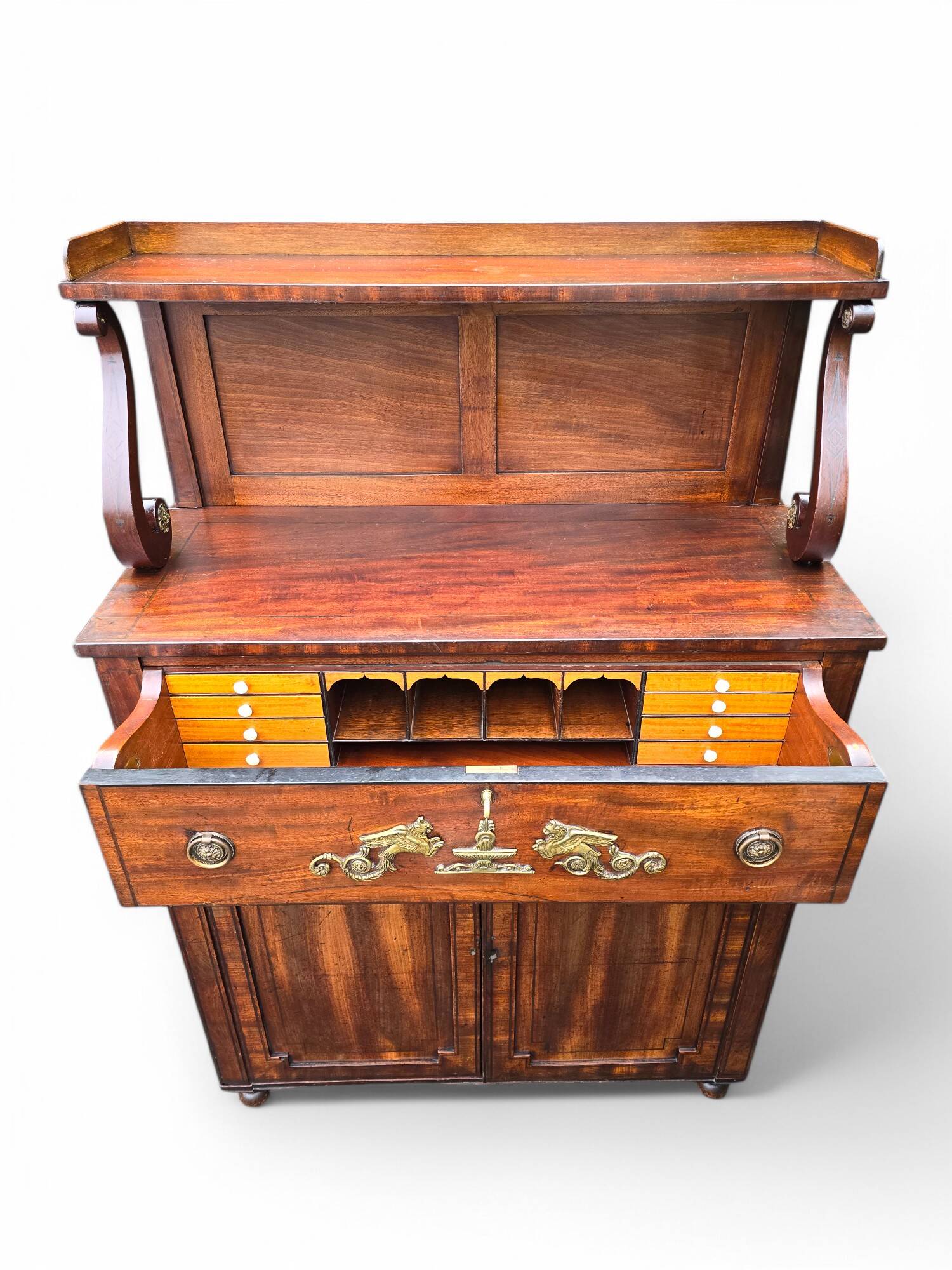 Antique Regency mahogany secretary