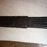 Couteau Touareg avec étui en bois recouvert de cuir 56 cm