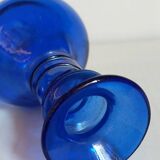 Trio of vintage blown glass soliflore vases