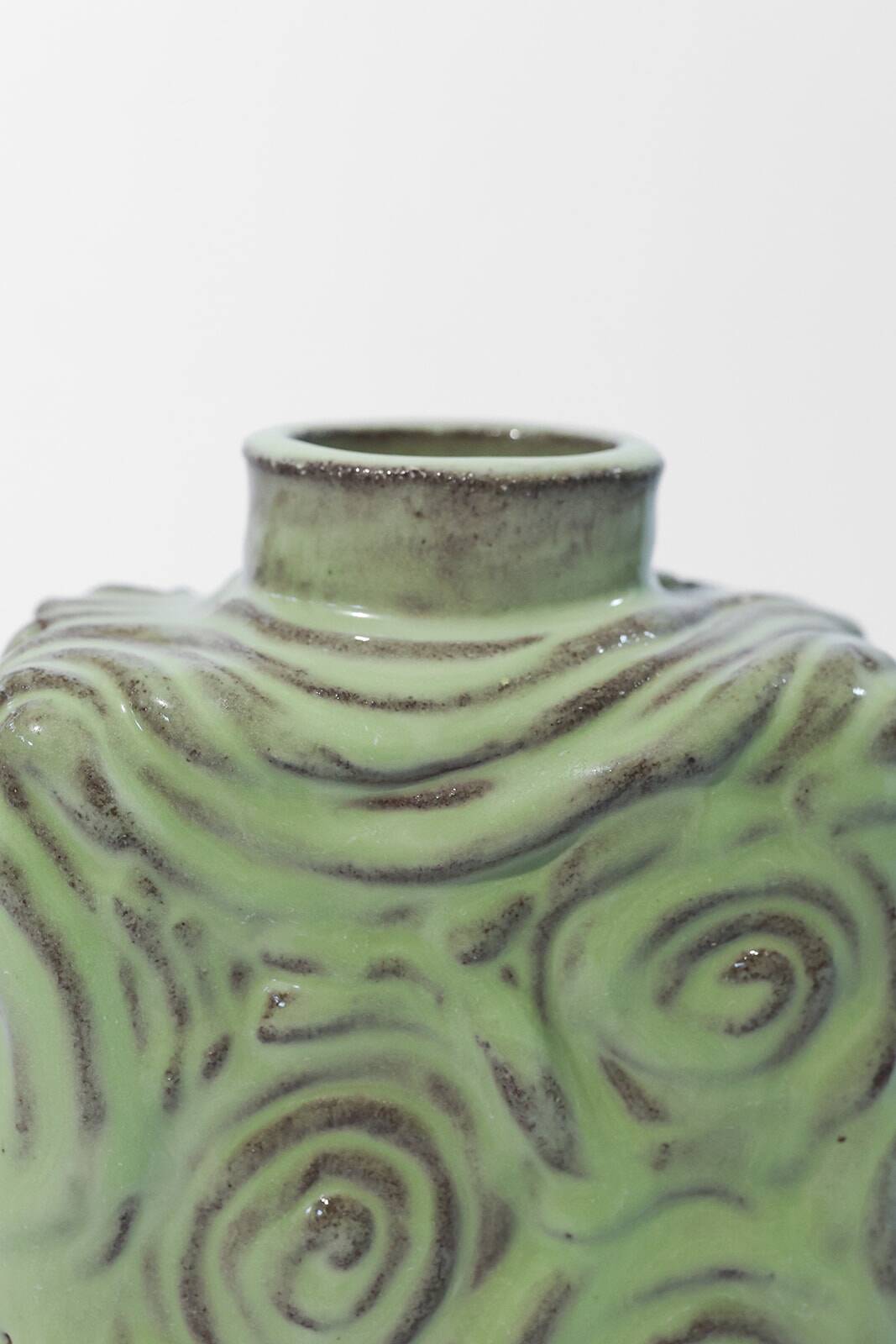 Psyche Small Mint Ceramic Vase