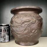 Cache pot bronze XIXème siècle Dragon