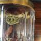Crystal and gold plated glass shaker from val saint lambert