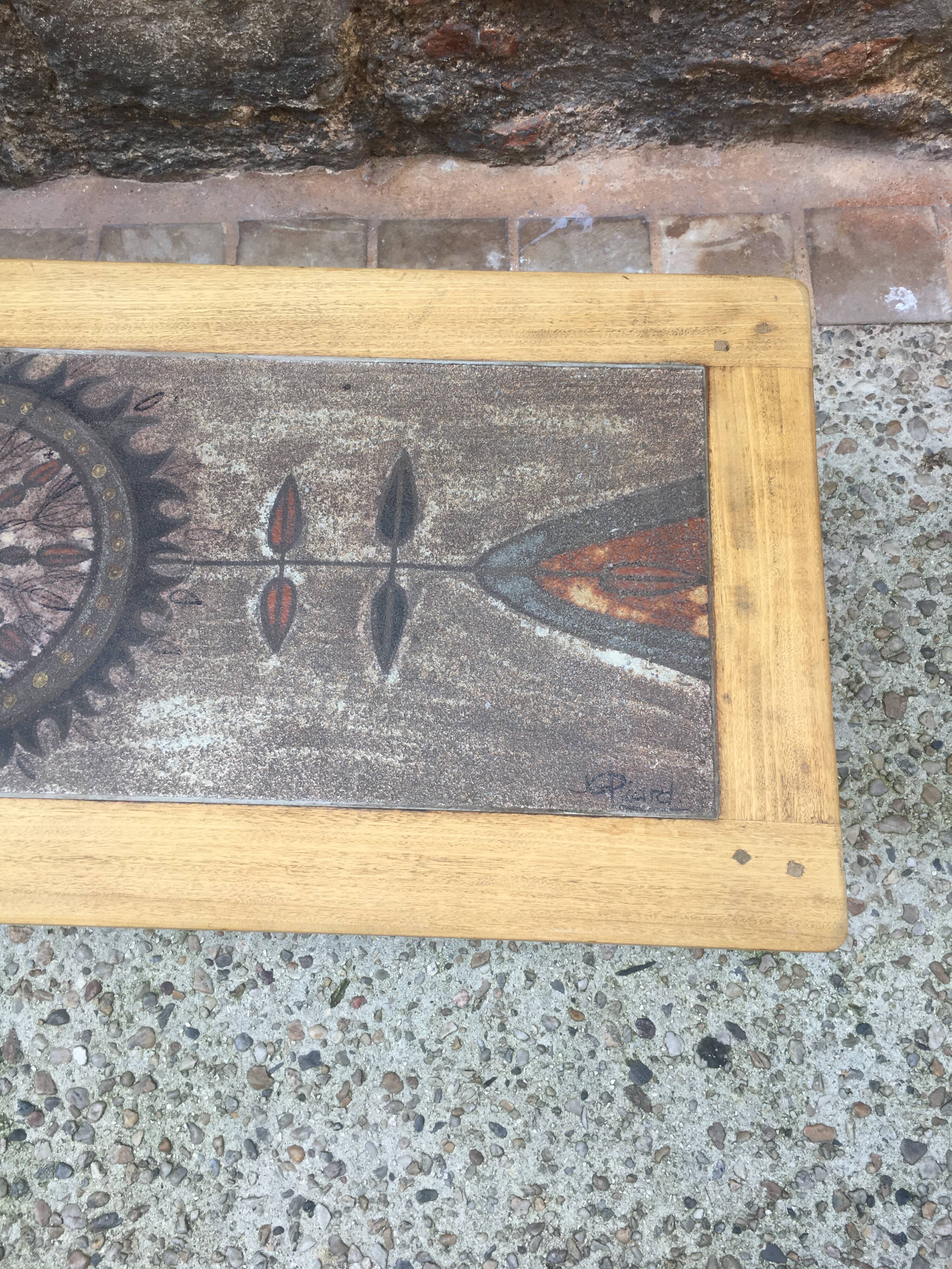 Ceramic coffee table by JG Picard Vallauris
