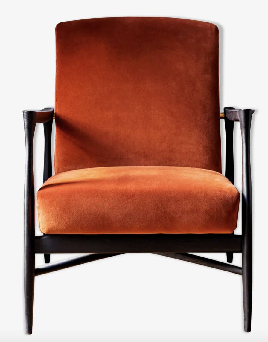 Fauteuil flottant en velours fox RED EDITION