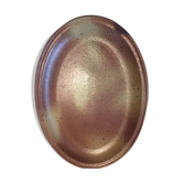 Burgundy sandstone oval serving dish