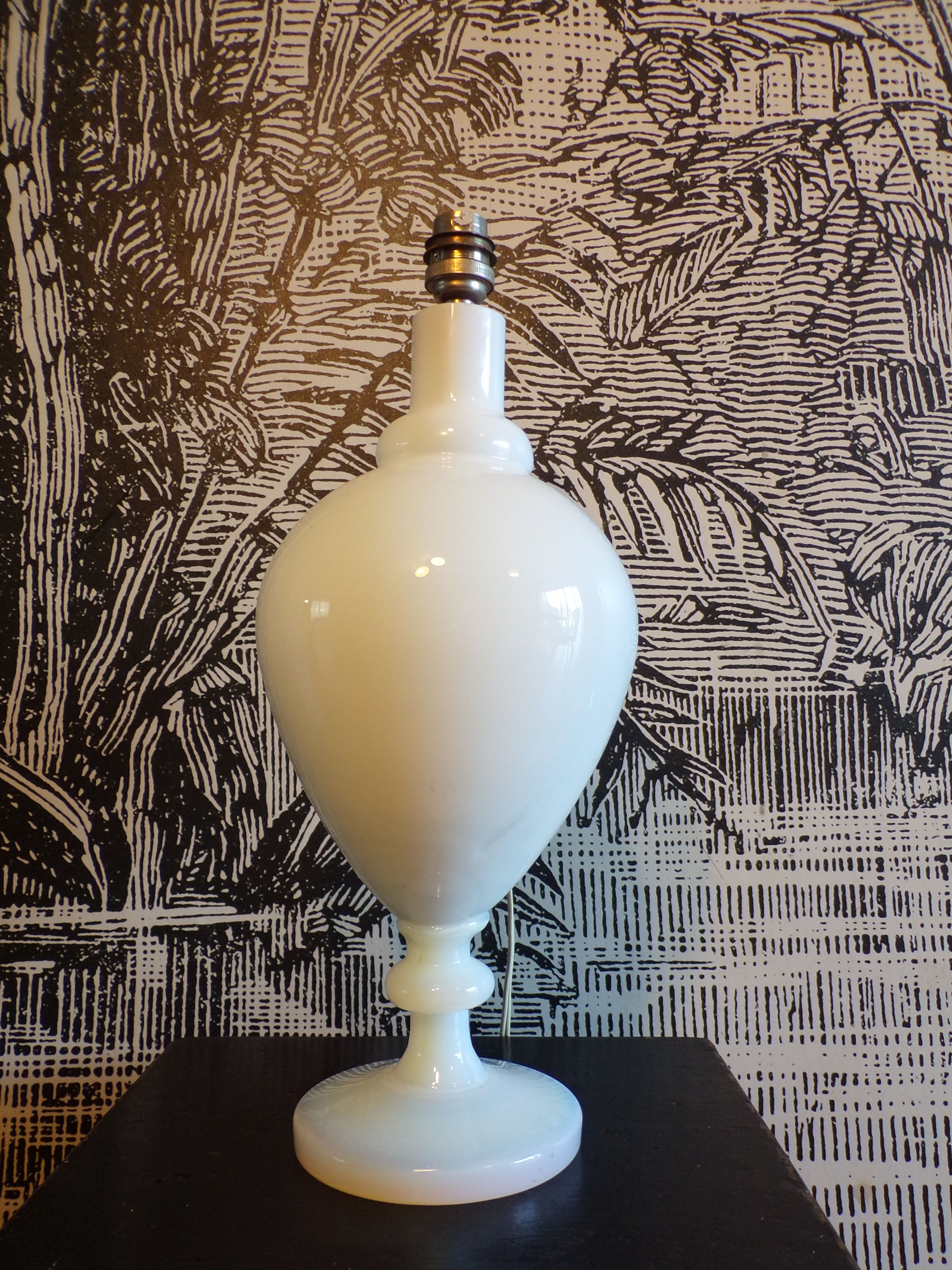 Opaline lamp 1950