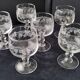 6 Crystal d'Arques wine glasses Model Sarments