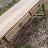 Old farmhouse table 2 drawers