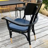 Upholstered THONET CZECH armchairs / THONET GEBR
