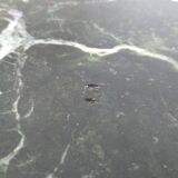 Wrought iron and marble coffee table