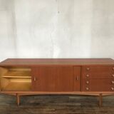 Scandinavian enfilade, 1950 design, vintage teak