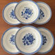 Set of 6 deep plates Luneville model Évian – floral decoration