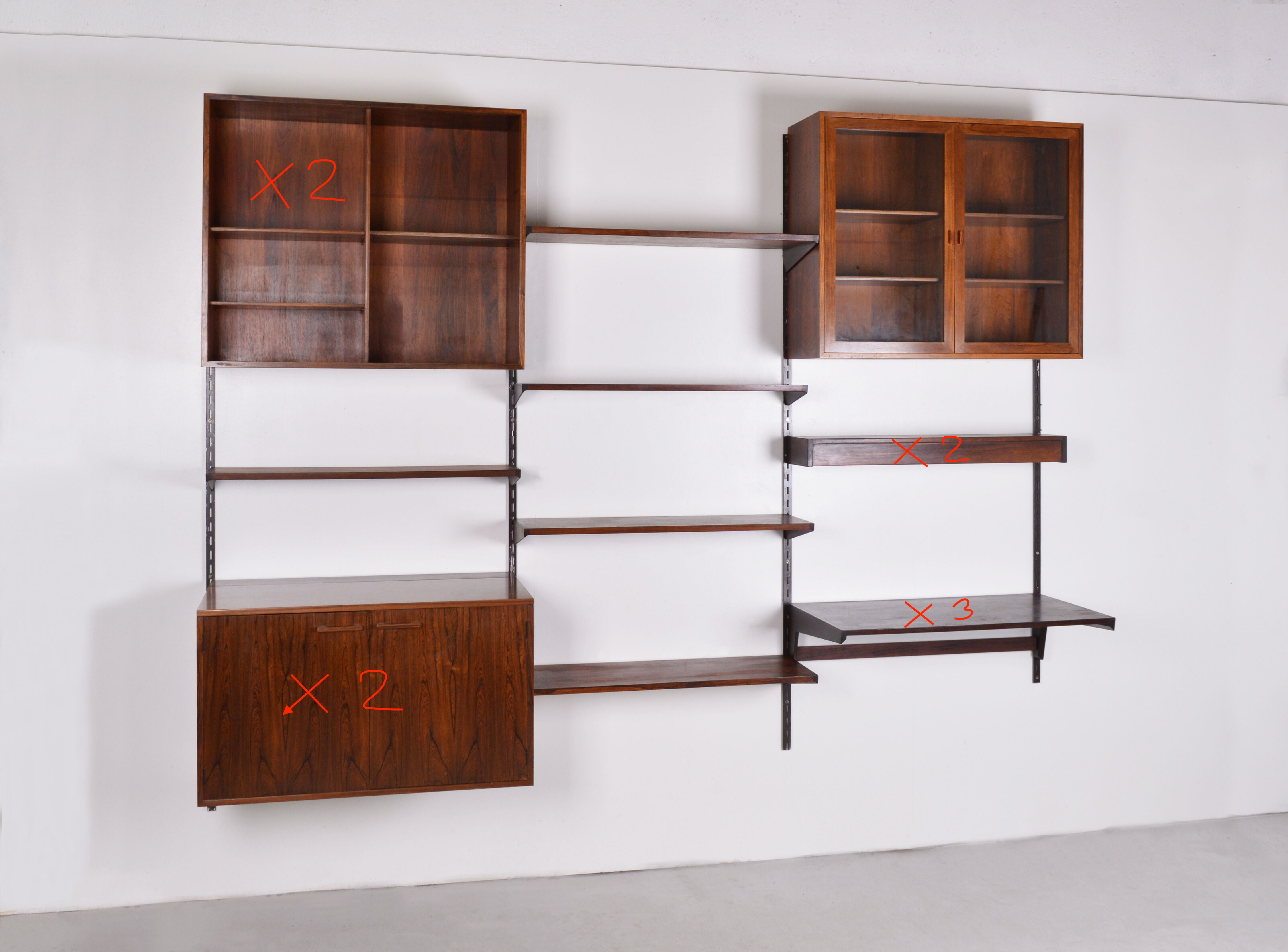 Rosewood Hanging Library - Kai Kristiansen - 1960