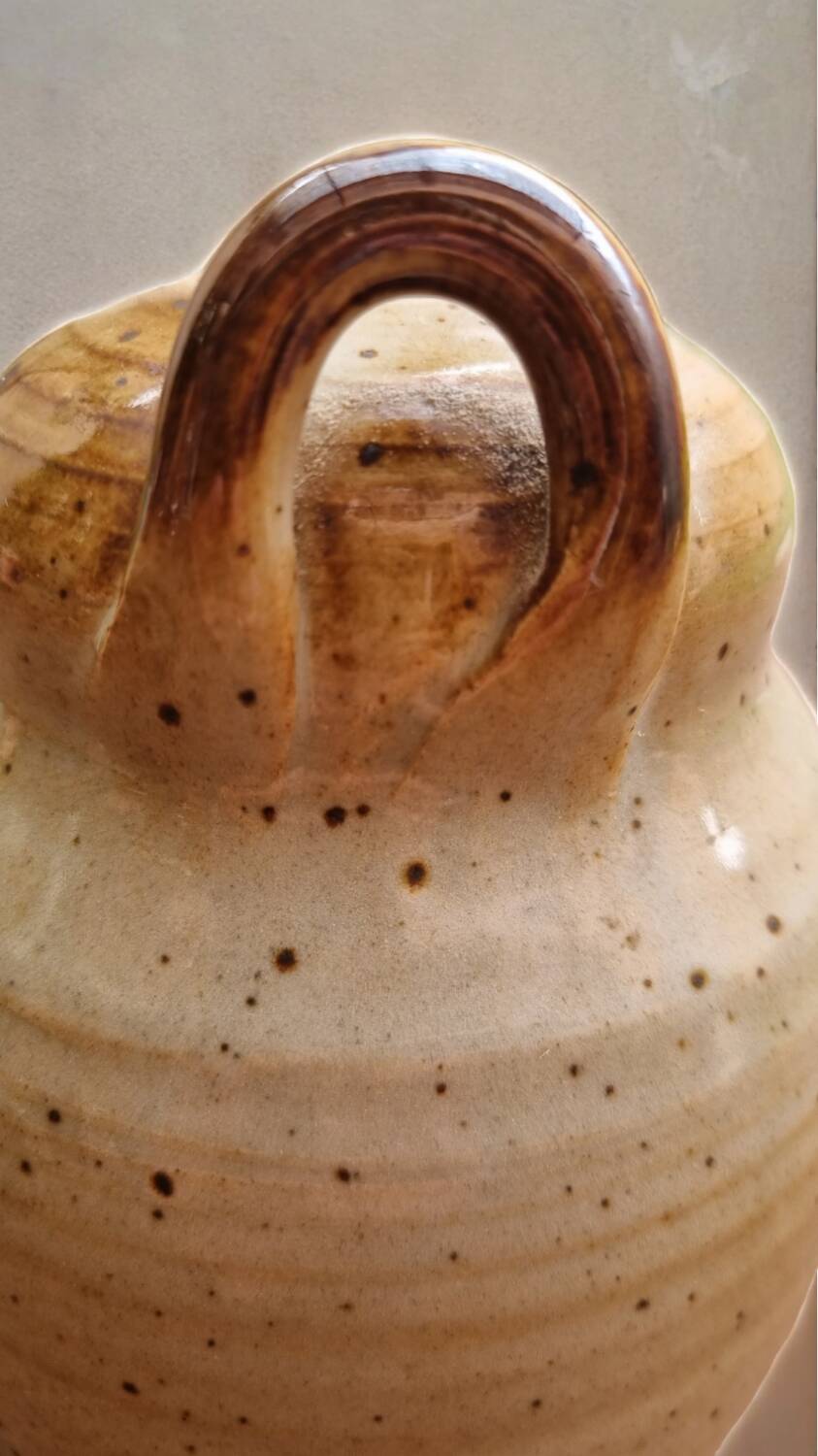 Owl stoneware tea light holder