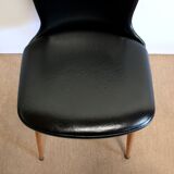 Suite of 8 baumann chairs, "essor" model – 1960s