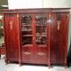 Empire-style library in flame mahogany – Gilded bronzes –