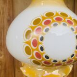 Vintage opaline pendant light 70