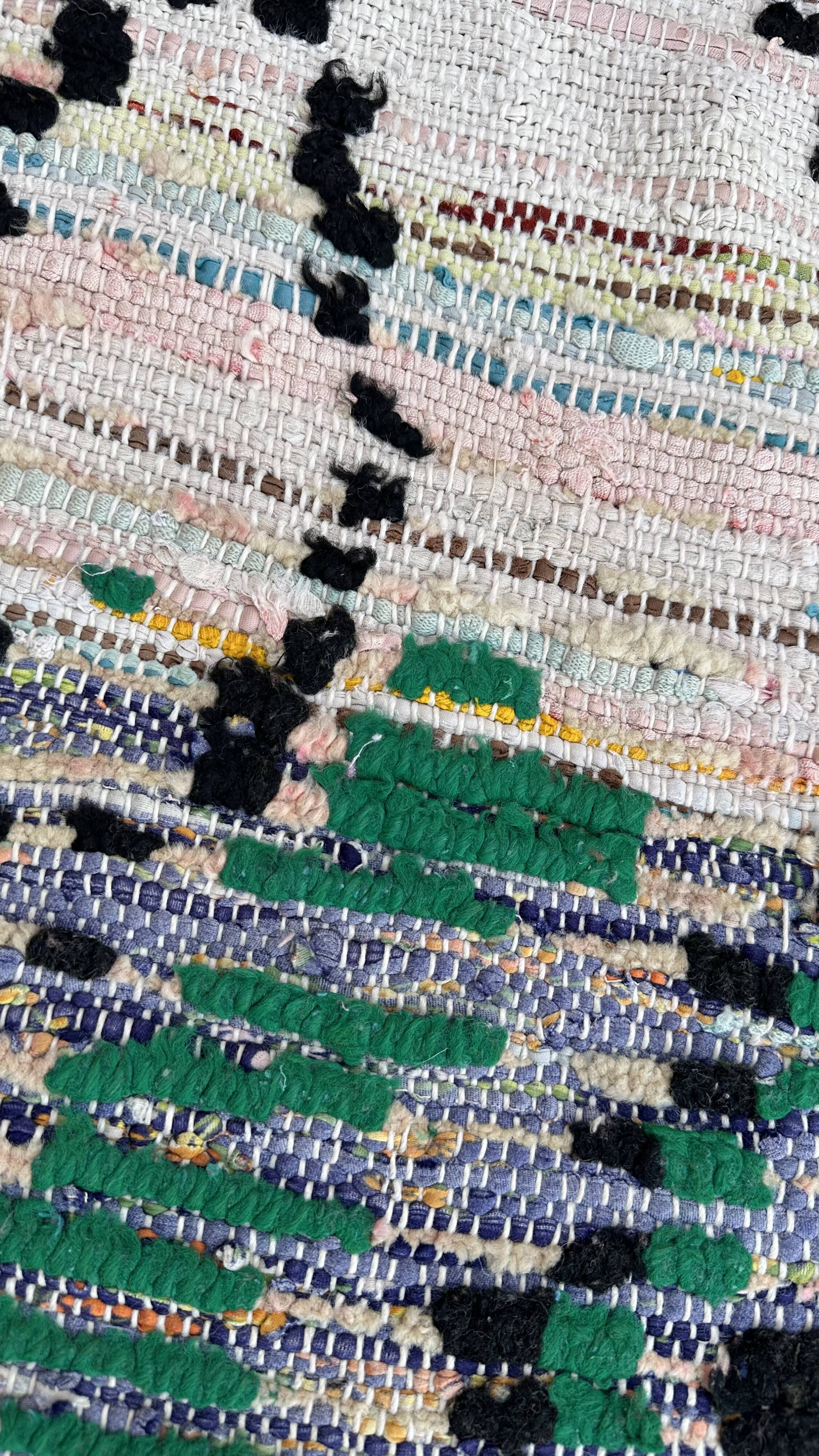 Tapis Marocain Boujad coloré - 80 x 228 cm
