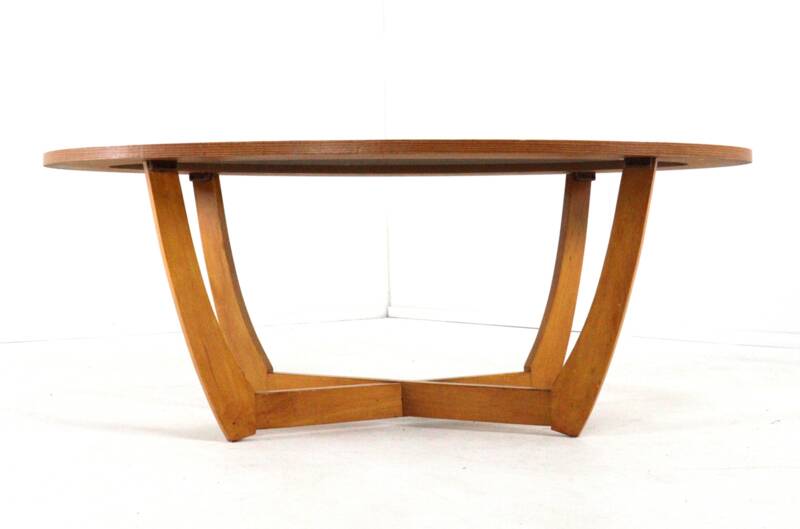 Oval coffee table 'Salford' mid century modern