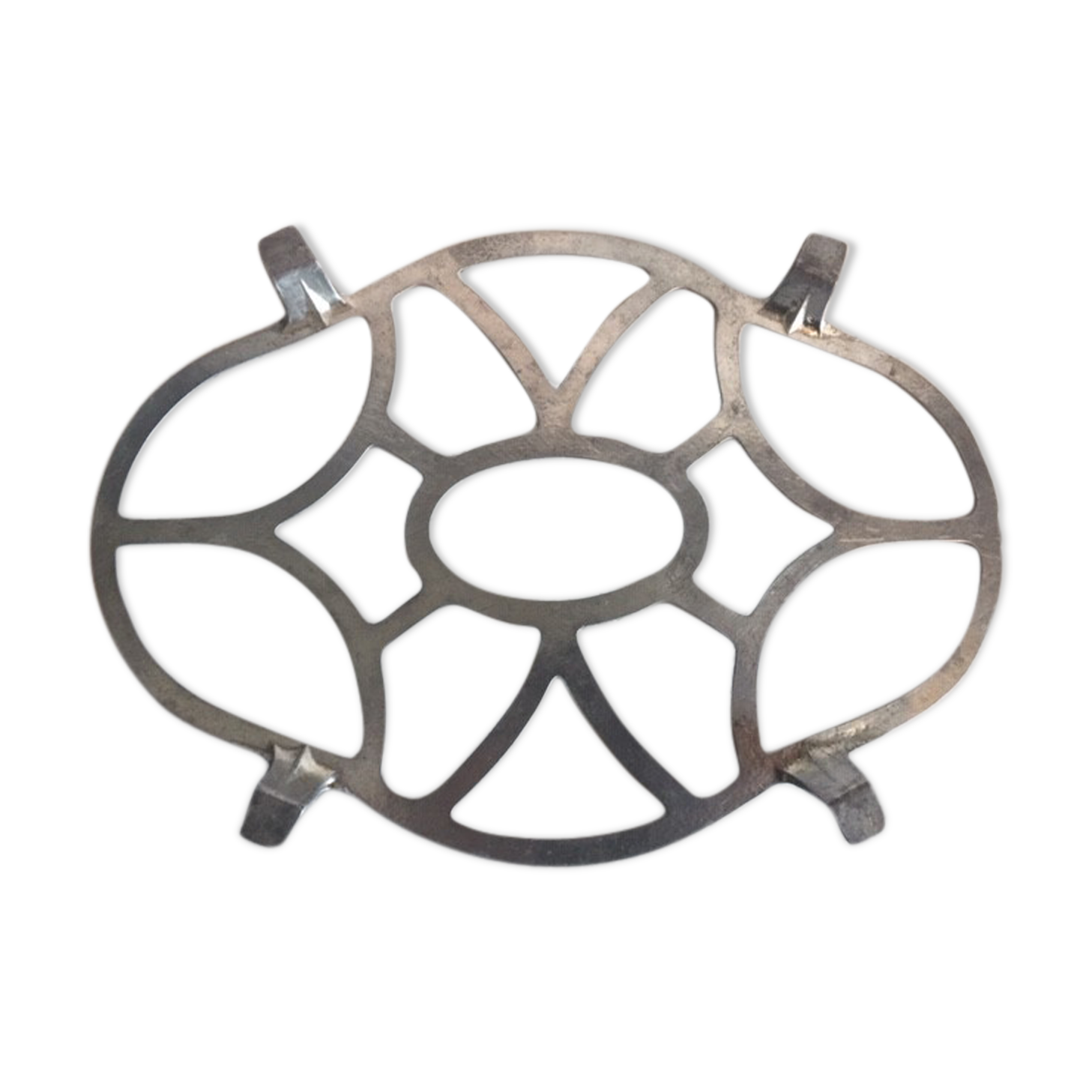 Old Art Deco aluminium dish