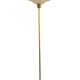 Lampadaire vintage en métal doré – Coupe opaline – Style néoclassique années 70/80