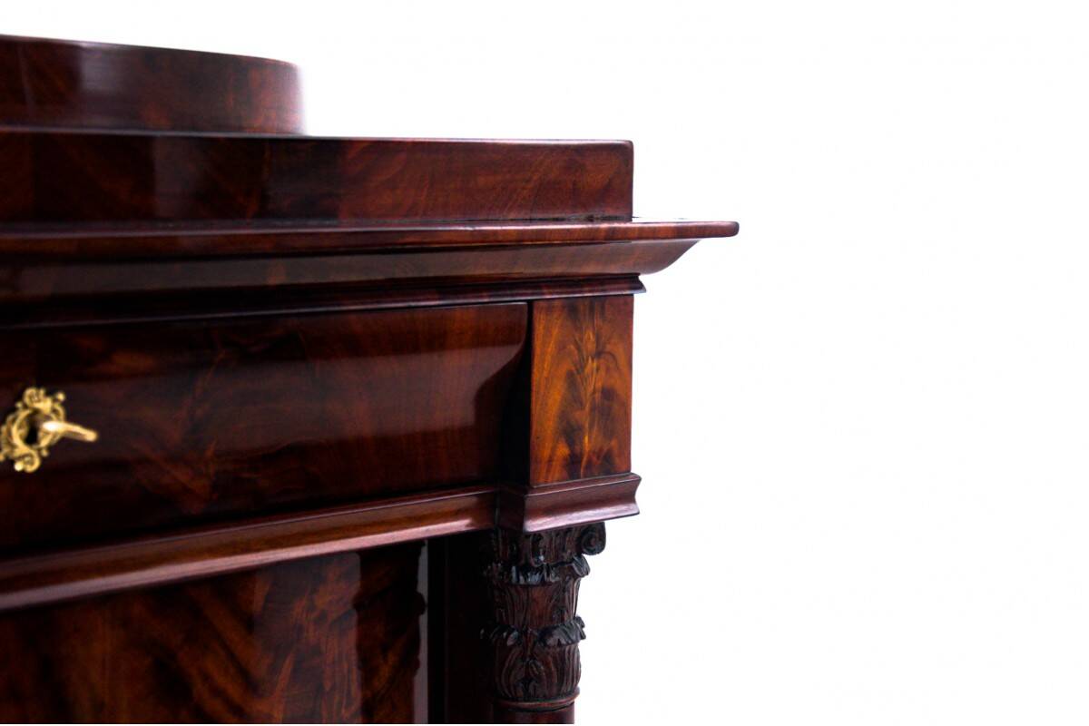 Antique chest of drawers - post, Northern Europe, circa 1850.