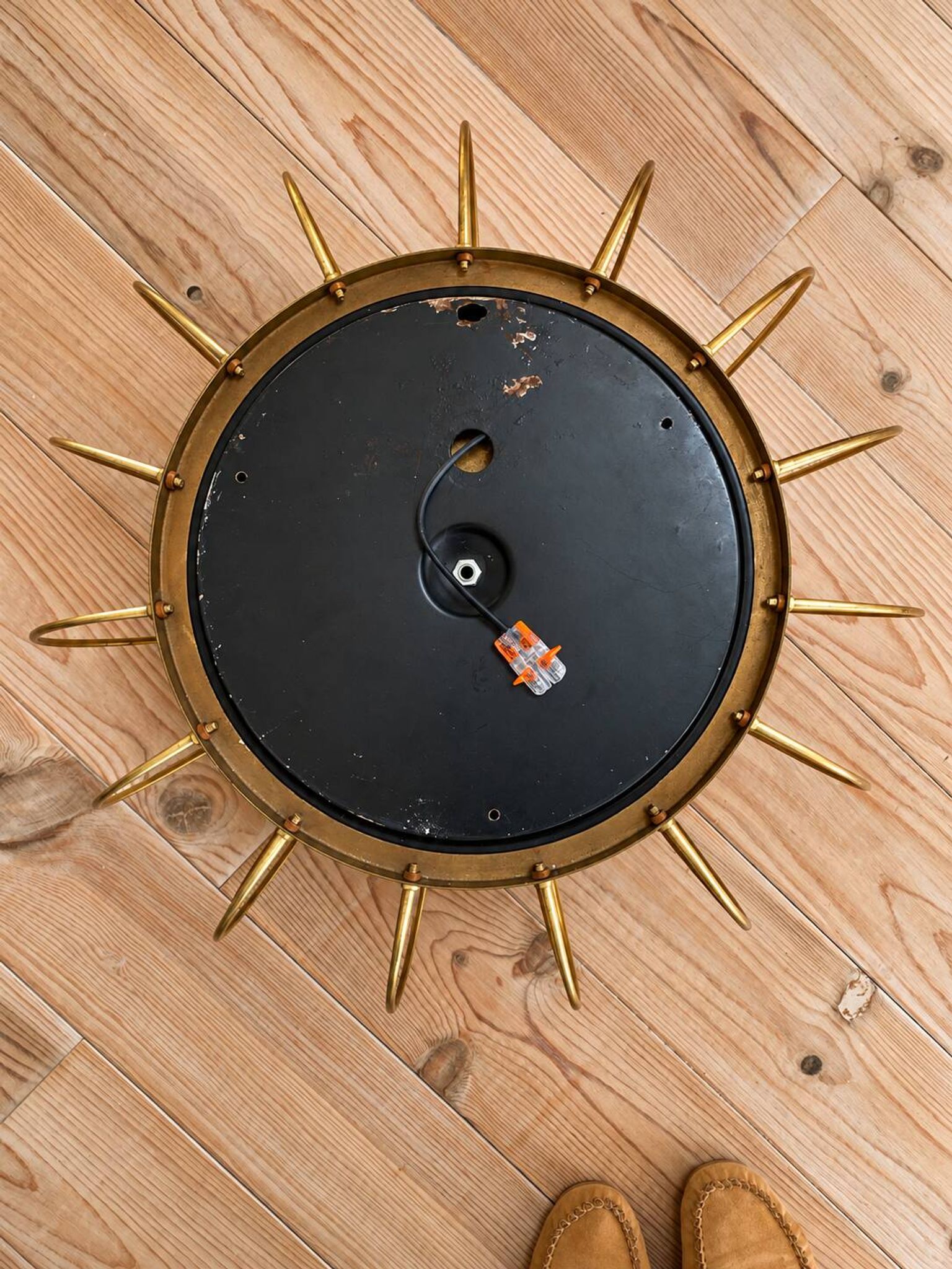 Large pair of Space Age wall lights from the 50s/60s.