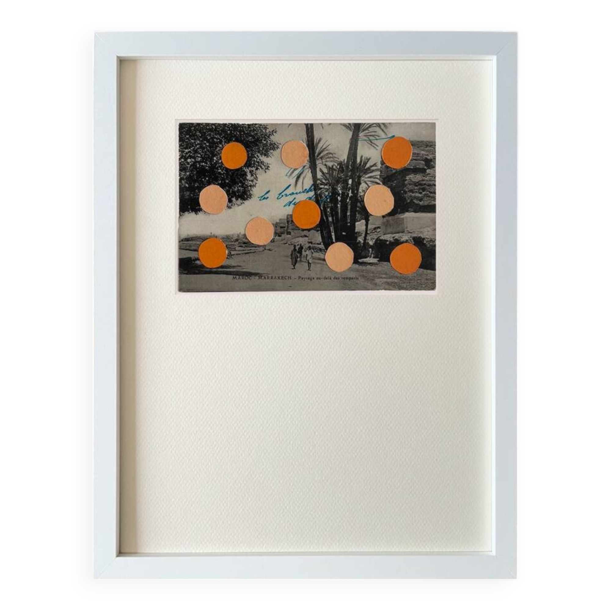 Marrakech - Collage on postcard