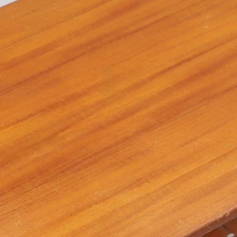 Vintage Scandinavian teak coffee table with woven shelf - 1960s