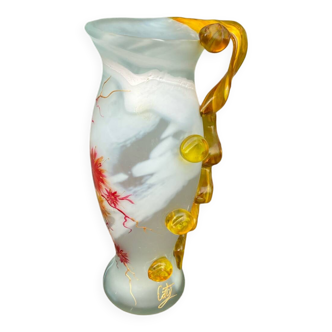 Vase en pâte de verre