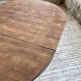 1950s round pine table with extensions