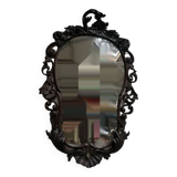 Miroir ancien en bois sculpté avec hauteur de 125 cm.