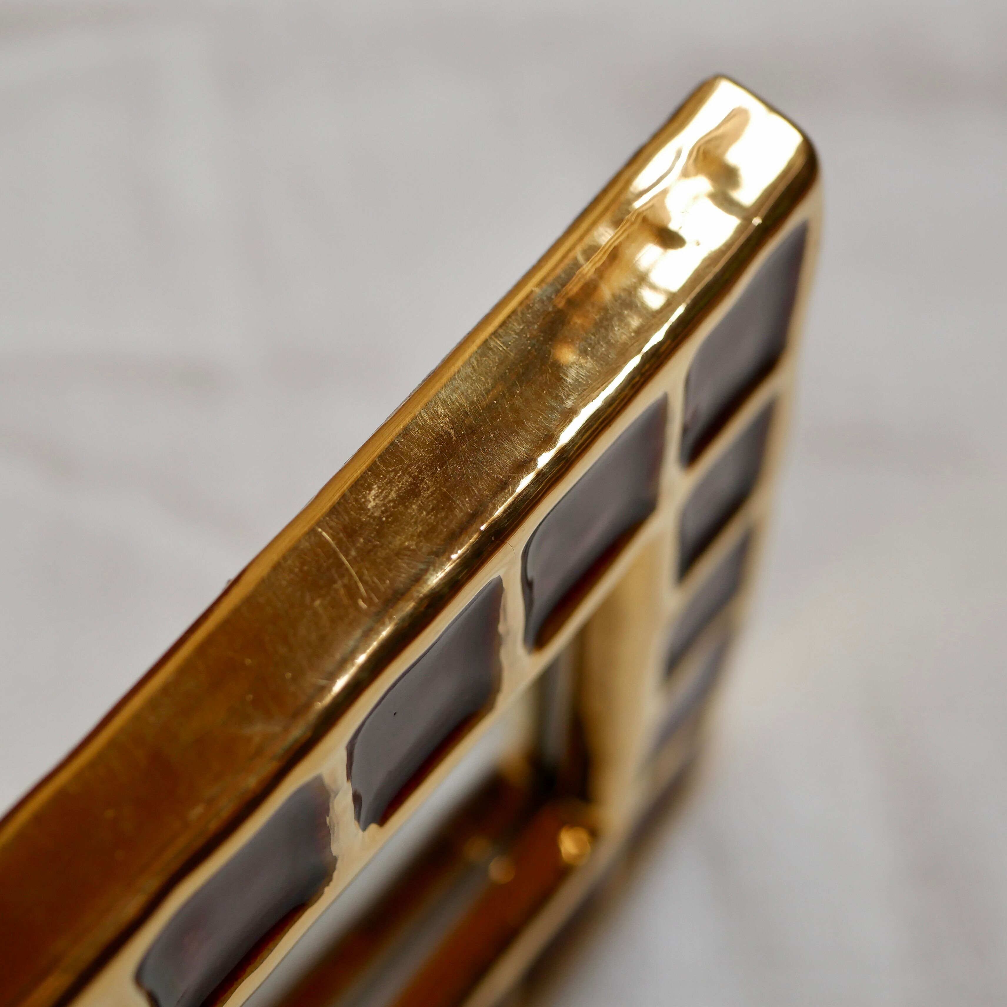 Vallauris ceramic mirror by François Lembo 60s