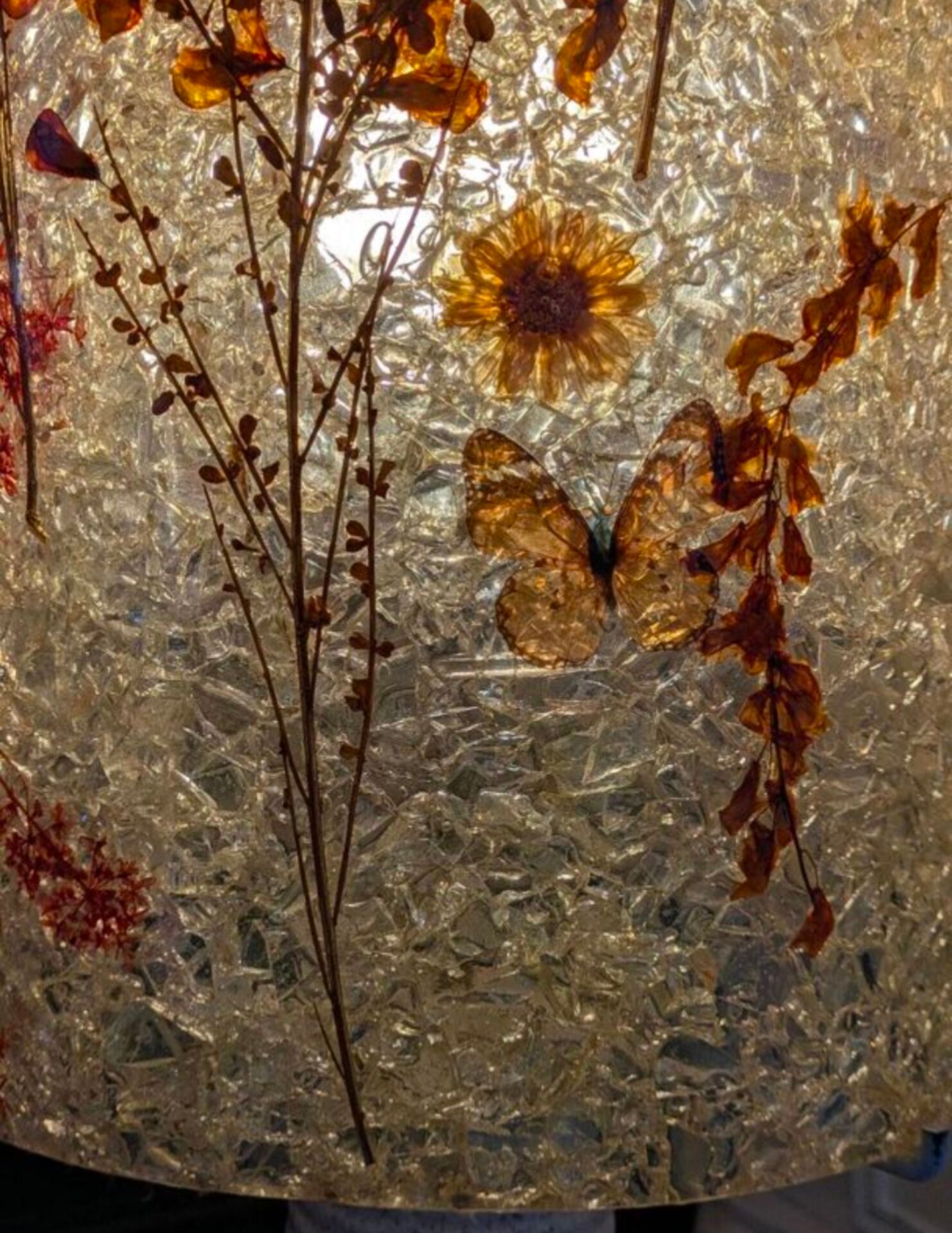 Lampe Accolay de sol rare et monumentale 116cm.