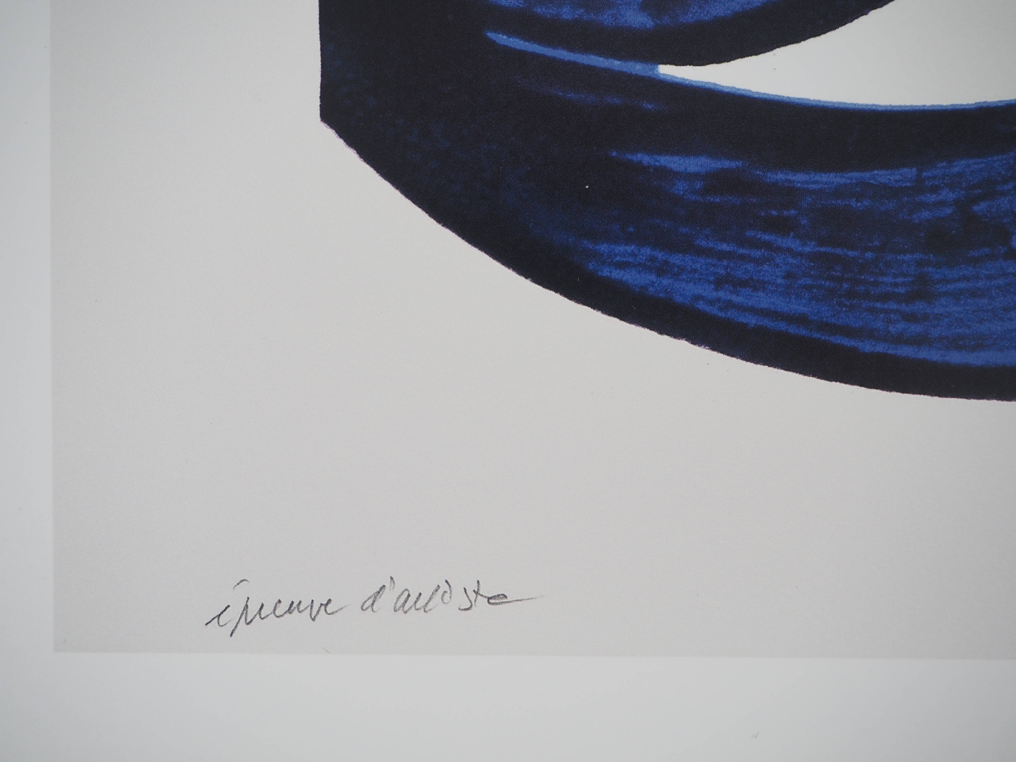 Pierre SOULAGES : Sérigraphie n 18, 1988 - Affiche originale signée